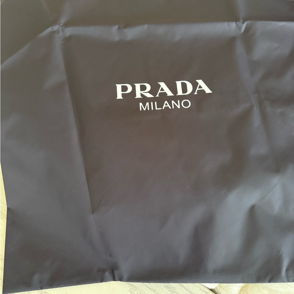 Prada leather Cream Sneakers with Brown Sole - Picture 14 of 15